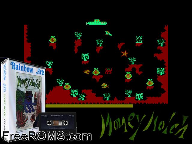 Money Molch (G) (19xx) [h1] Amstrad CPC game showing 3D box cover and gameplay screenshot